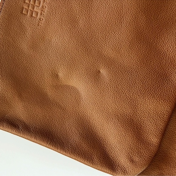 Tic Tac Toe Maxime Crossbody Three Piece Large Interchangeable Whiskey Leather - Picture 6 of 7